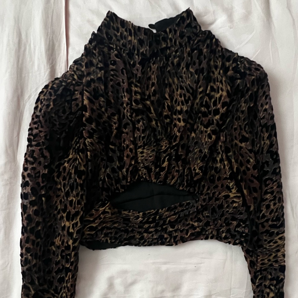 Camila Coelho Animal Print Blouse